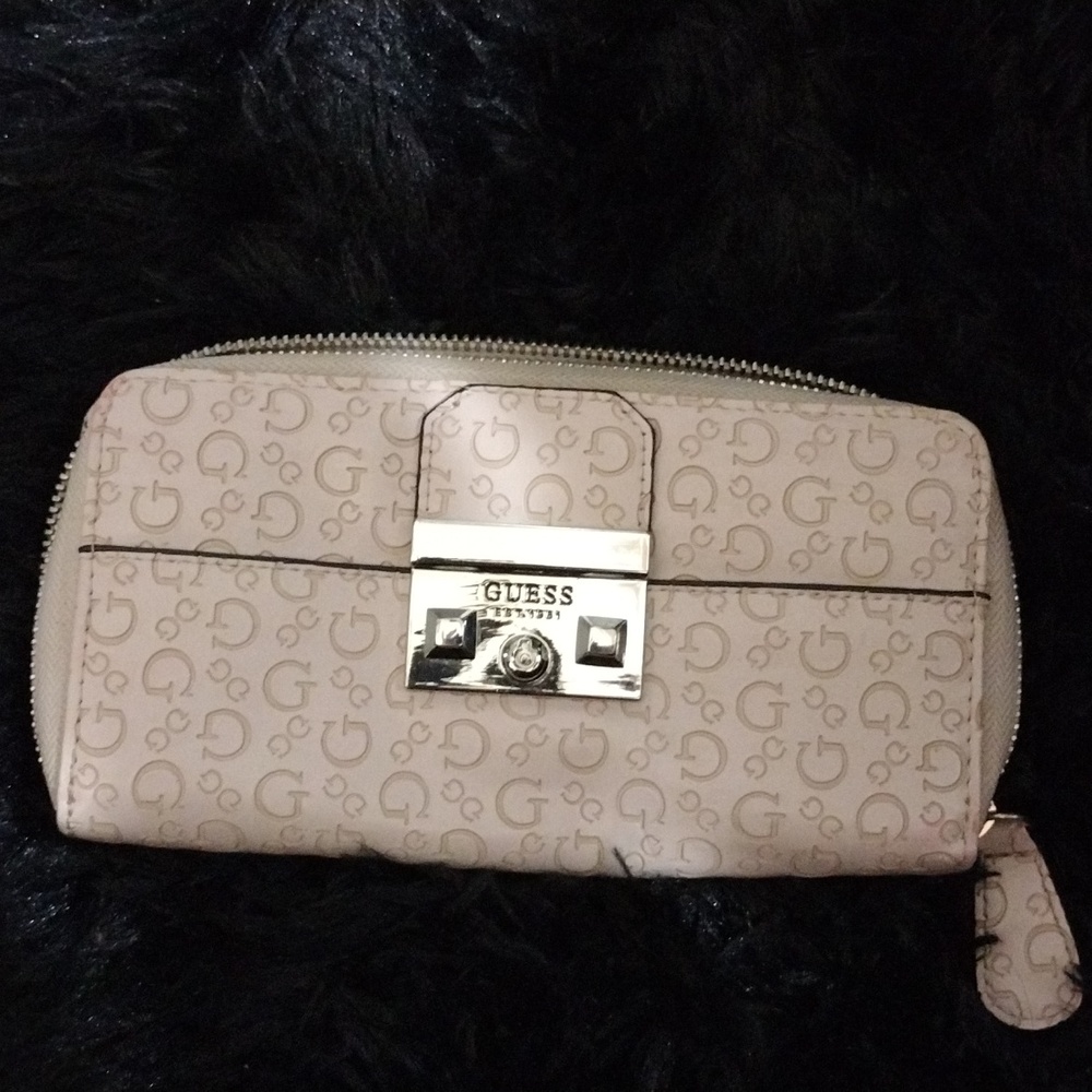Light pink guess wallet